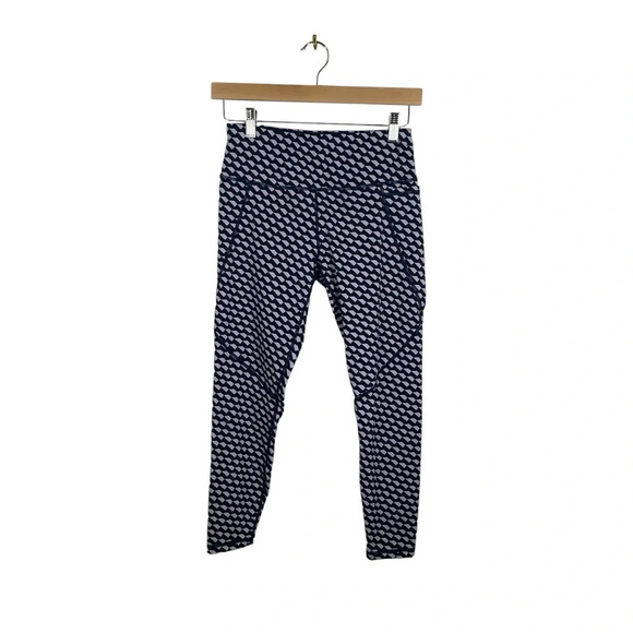Sweaty Betty Power ⅞ Geometric Leggings in Navy/Lavender Size S - Picture 3 of 13